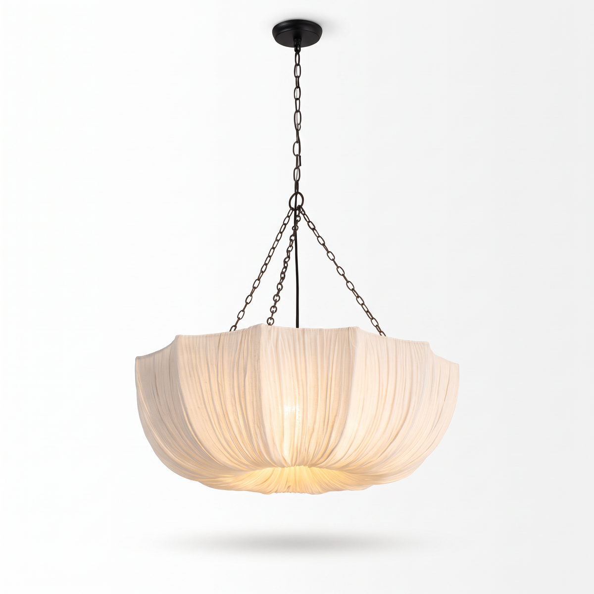 Vordingborg Draped Fabric Pendant Light, 40cm