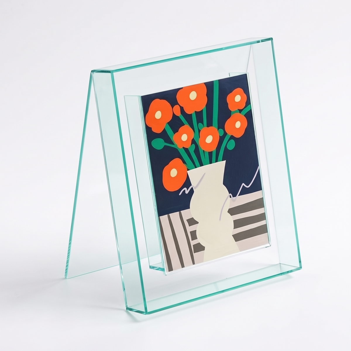 Flekkefjord Acrylic Box Photo Frame, Green