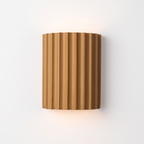 Trysil Fluted Up and Down Wall Light, Caramel