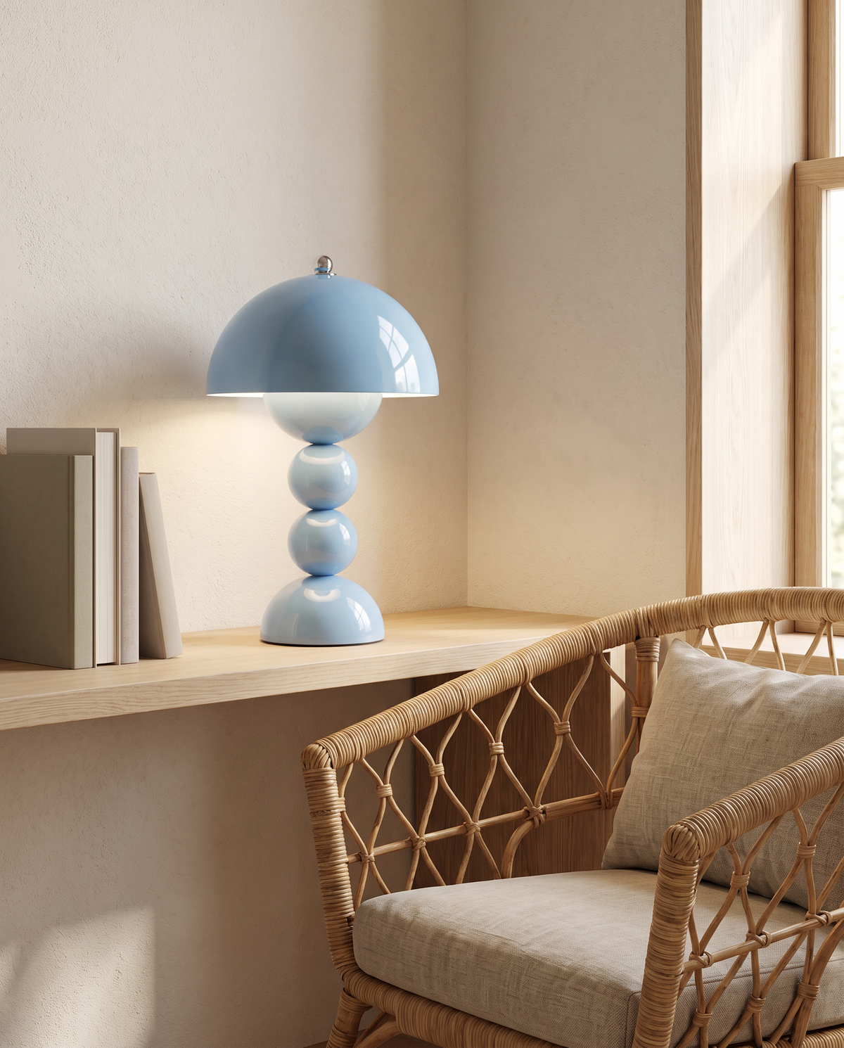 Sandvika Cordless Mushroom Table Lamp in a room setting
