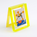 Flekkefjord Acrylic Box Photo Frame, Yellow