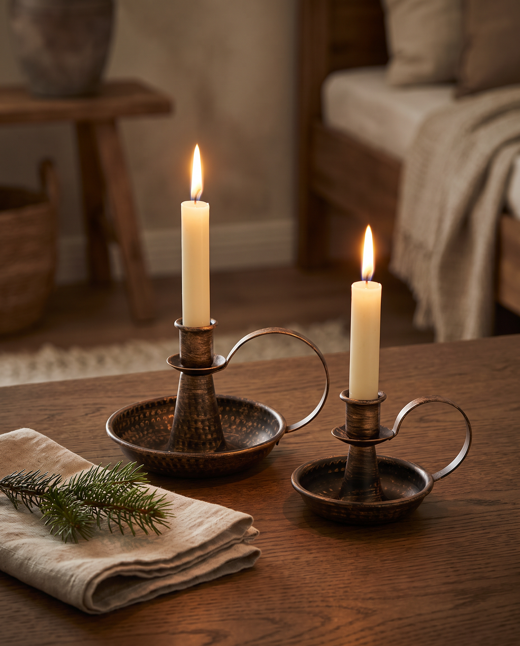 Hoganas Chamberstick Candle Holders, Set of 2, view 2