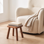 Granna Solid Wood Low Stool, view 5