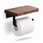 Tranas Toilet Roll Holder with Wooden Shelf