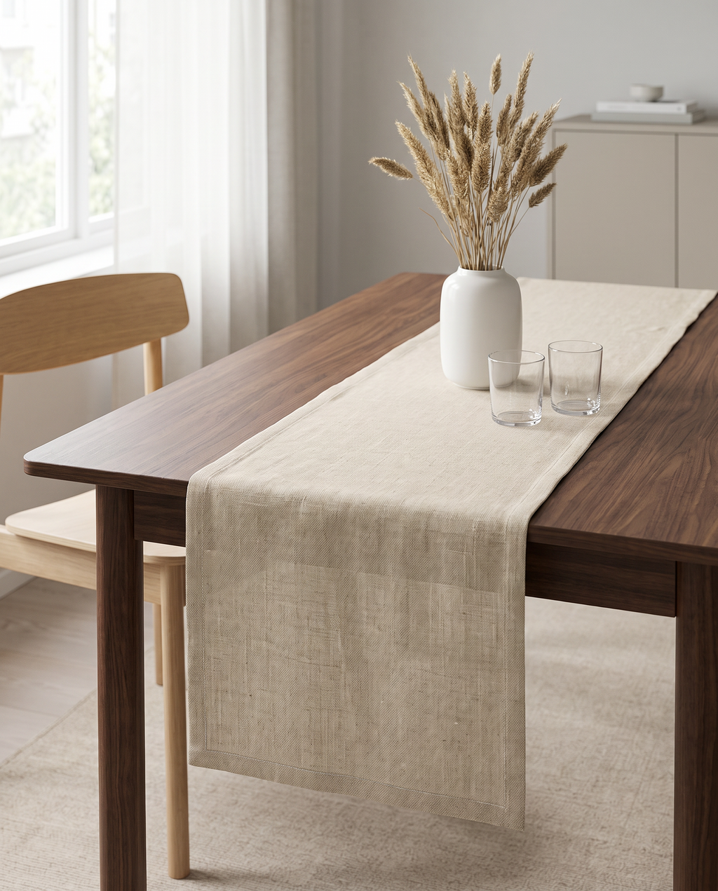 Saeby Linen Table Runner