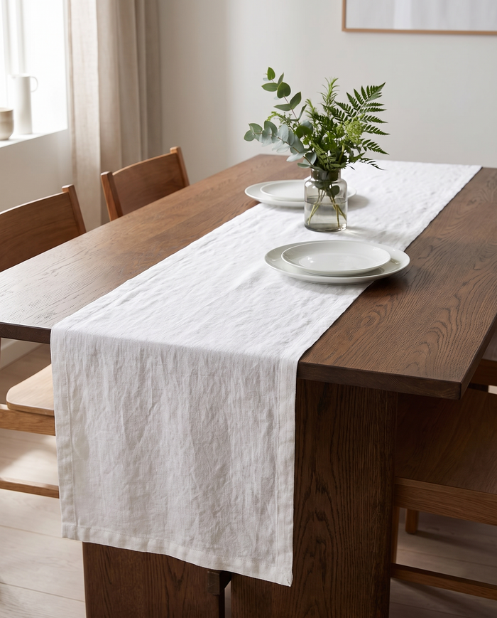 Saeby Linen Table Runner, view 5
