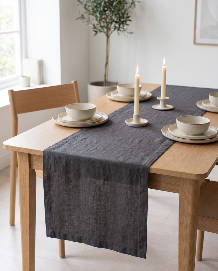 Saeby Linen Table Runner, view 6