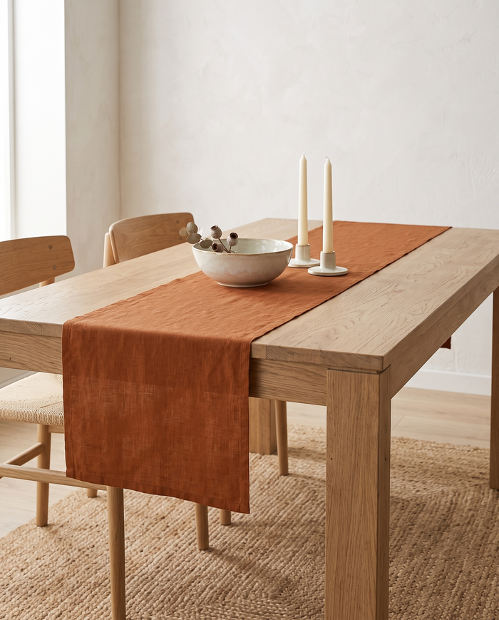 Saeby Linen Table Runner, view 4