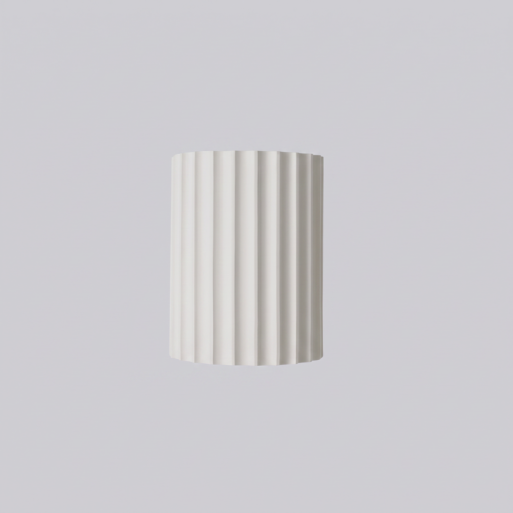 Fluted Up and Down Wall Light, Resin, LED Bulb Included, Trysil
