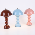 Cordless Mushroom Table Lamp, Rechargeable, Touch Dimmable, Sandvika