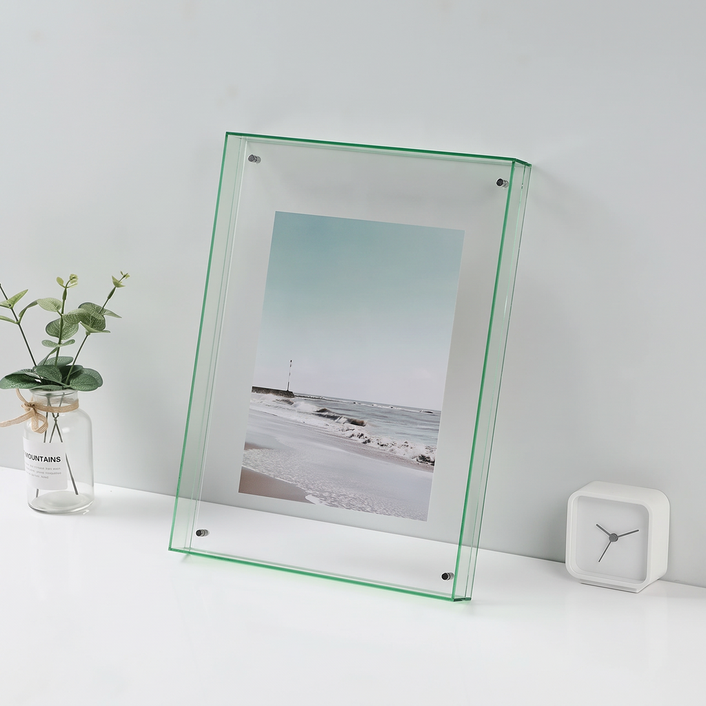 Coloured Acrylic Photo Frame, Stands or Hangs, Nysted