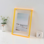 Coloured Acrylic Photo Frame, Stands or Hangs, Nysted