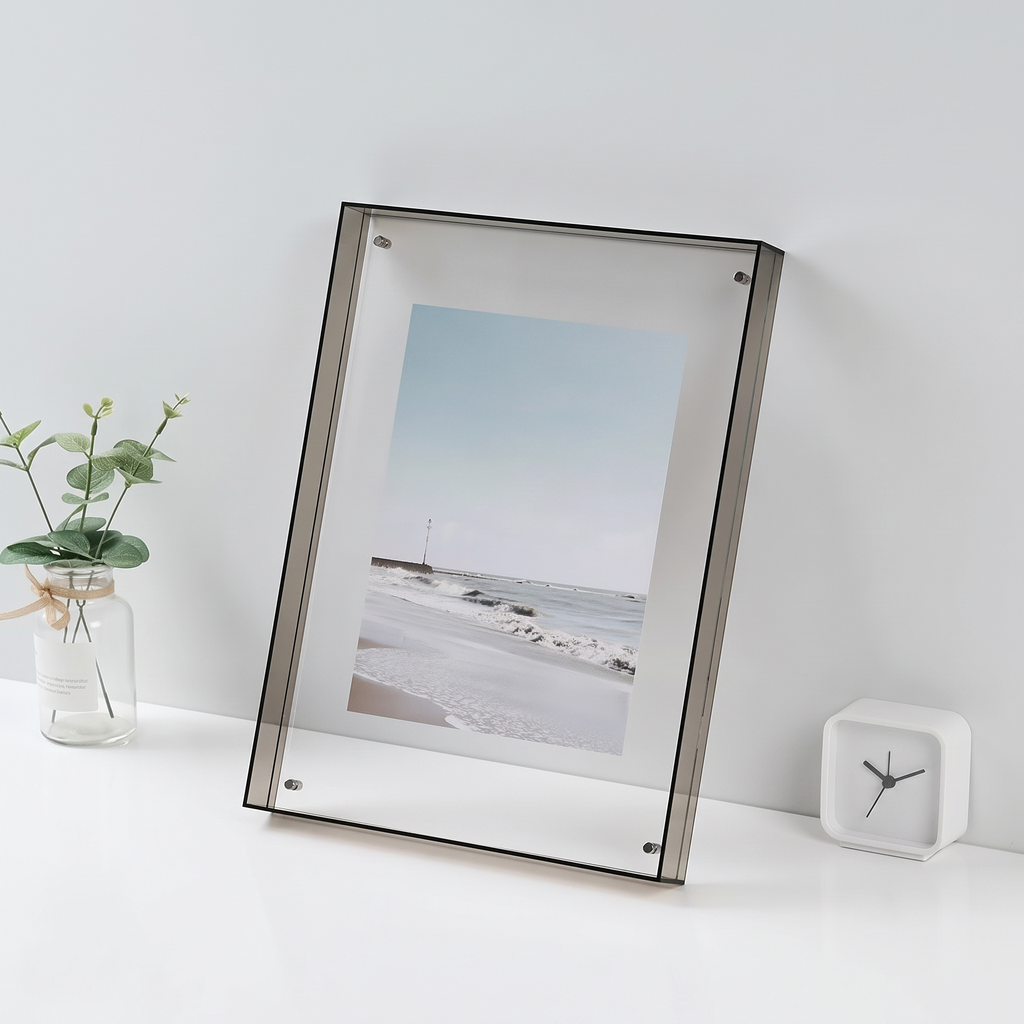Coloured Acrylic Photo Frame, Stands or Hangs, Nysted