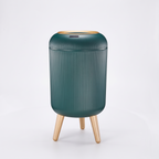 Ribbed Bathroom Bin with Sensor Lid, 10L, Naestved