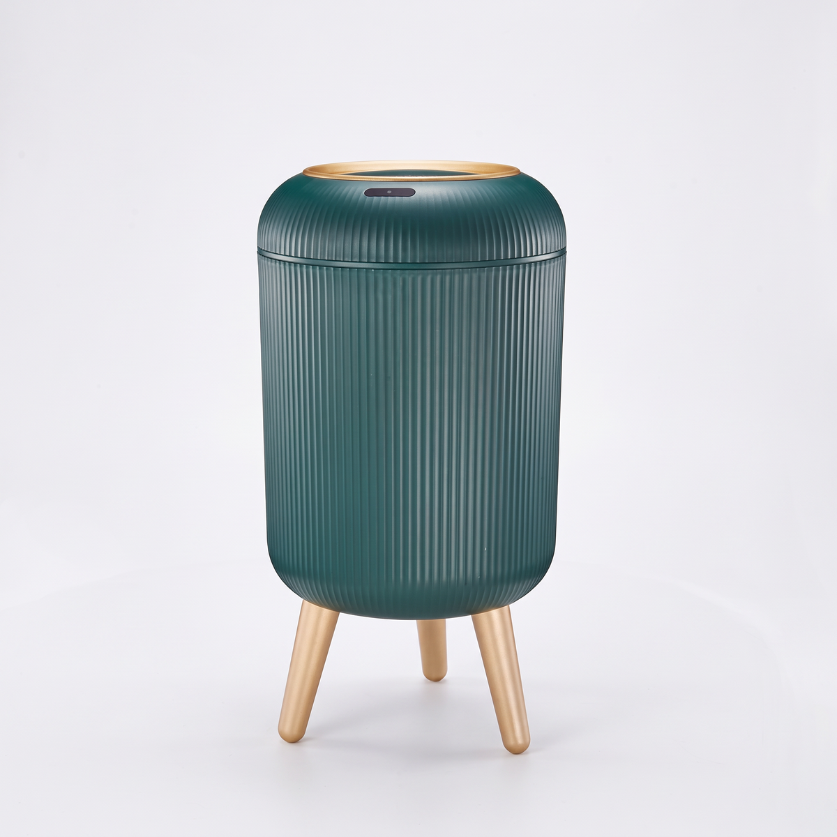 Ribbed Bathroom Bin with Sensor Lid, 10L, Naestved