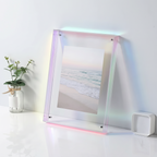 Coloured Acrylic Photo Frame, Stands or Hangs, Nysted