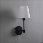 Wall Light with White Fabric Shade, Kungalv