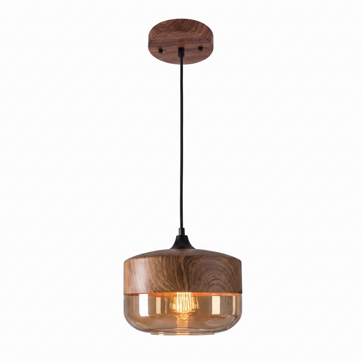 Amber Glass Pendant Light, Sundsvall