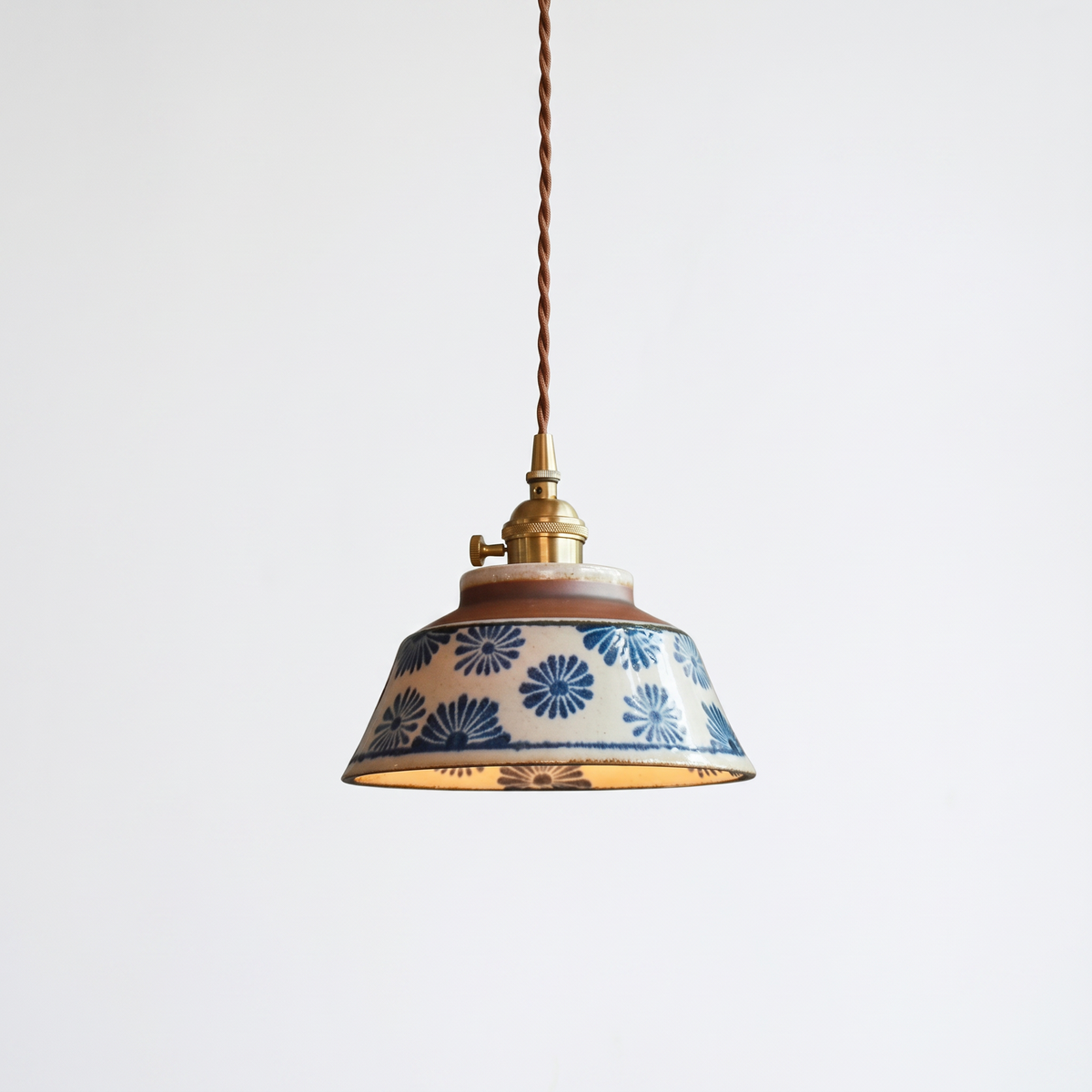 Ceramic Bell Pendant Light, Rosenheim