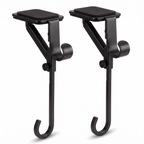 Pair of Esens matte black adjustable mantel stocking hangers