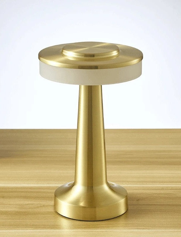 Montreux gold cordless table lamp, product photo