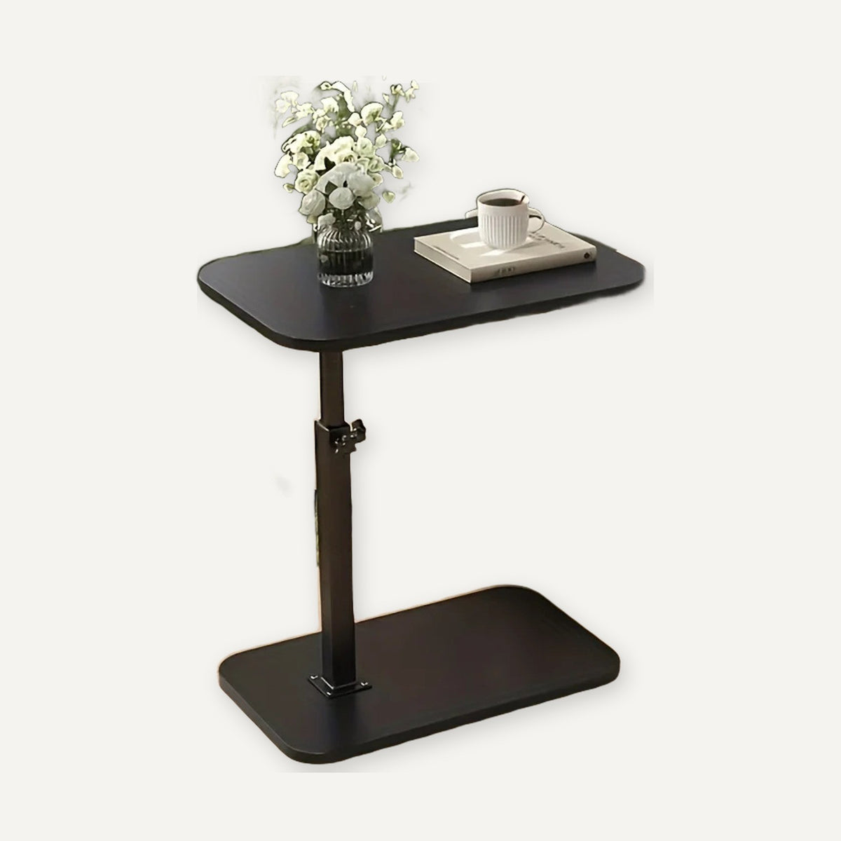 Nordlingen C side table in black with rectangular top, product photo