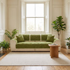 Skanderborg Olive sofa pads on a sofa in a period living room