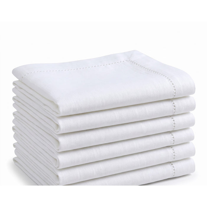 Ulricehamn Hemstitched Linen Napkins, Set of 6, view 3